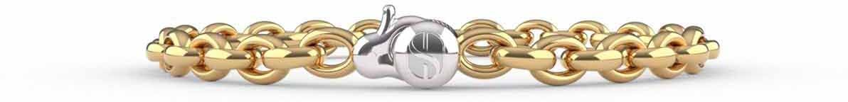 Ti Sento Ti Sento Armband 23068SY Zilver met Geelgouden Plating Jassaron 17.5cm Divers