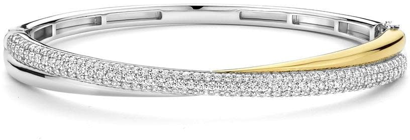 Ti Sento Ti Sento Armband 23071ZY Zilver Bi-color met Zirkonia Bangle Divers