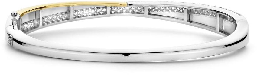 Ti Sento Ti Sento Armband 23071ZY Zilver Bi-color met Zirkonia Bangle Divers
