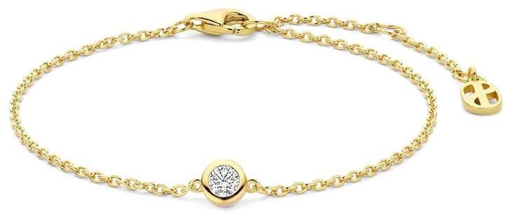 Ti Sento Ti Sento Armband 23092ZY Zilver met 14k Geelgouden Plating met Zirkonia Goud