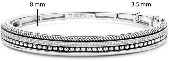 Ti Sento Ti Sento Armband 23093ZI Zilver met Zirkonia 60mm Zilver