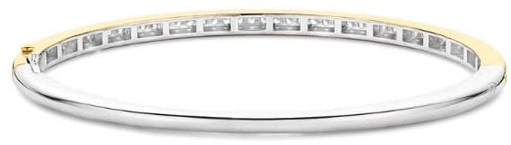 Ti Sento Ti Sento Armband 2889ZY Bangle Zilver met Geelgouden Plating en Zirkonia 60mm Goud