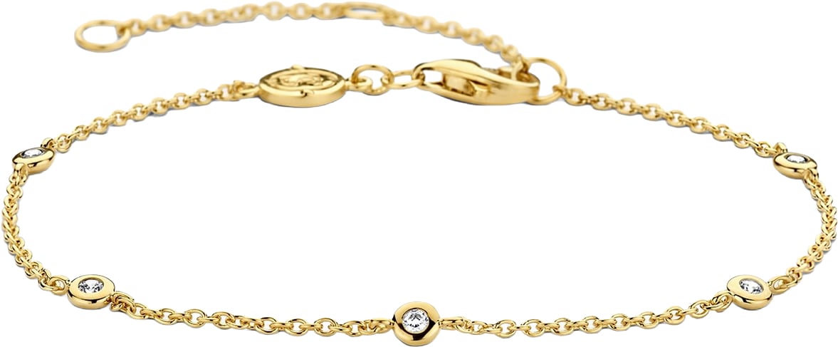 Ti Sento Armband 2974ZY zilver verguld met zirkonia's Goud