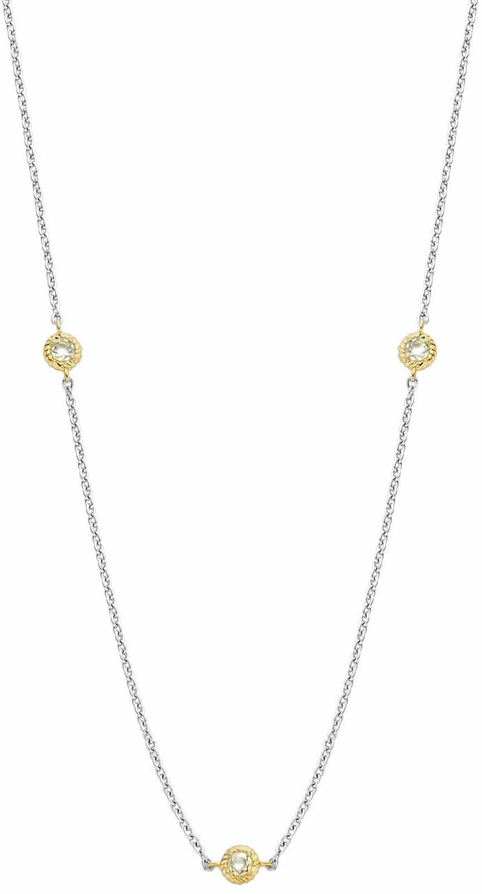 Ti Sento Ti Sento Collier 34035ZY/42 Zilver Bi-color en Zirkonia 42cm Zilver