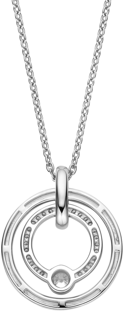 Ti Sento Ti Sento Collier 34056ZI/42 Rond Zilver met Zirkonia 42cm Zilver