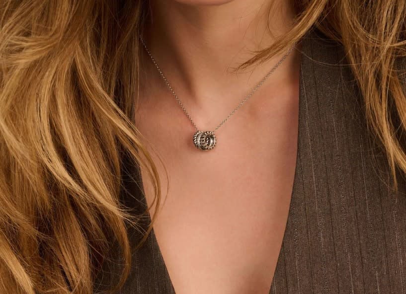 Ti Sento Ti Sento Collier 34058ZI/42 Zilver met 3 Ringen met Zirkonia 42cm Zilver