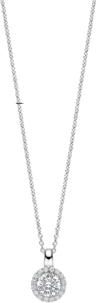 Ti Sento Collier 34123ZI/42 Zilver met Zirkonia 38-48cm Zilver