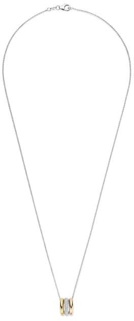 Ti Sento Ti Sento Collier 34128TZ/42 Zilver met Tri-color Plating 38-48cm Zilver