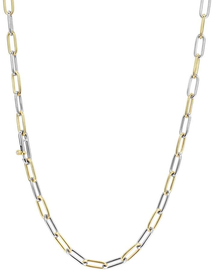 Ti Sento Ti Sento Collier 3947BI/48 Zilver 14k Geelgouden Plating Schakels 48cm Divers