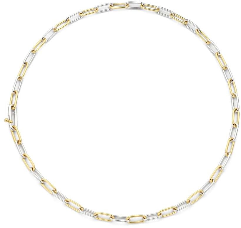 Ti Sento Ti Sento Collier 3947BI/48 Zilver 14k Geelgouden Plating Schakels 48cm Divers