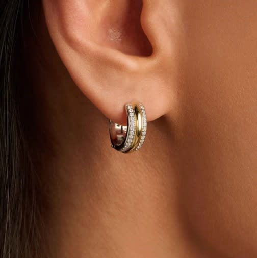 Ti Sento 7786ZY Oorbellen zilver/Goud verguld met Zirkonia Goud