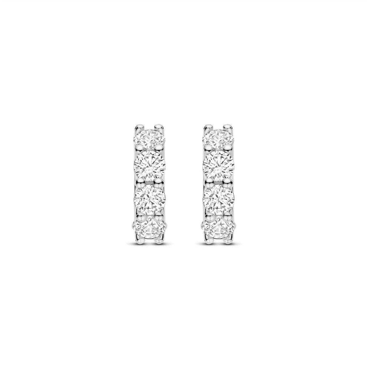 Ti Sento Oorbellen 78023ZI Zilver met Zirkonia Zilver