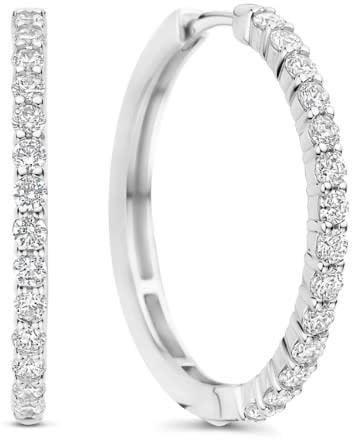 Ti Sento Oorbellen 78078ZI Zilver met Zirkonia 25.5mm Zilver