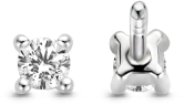 Ti Sento Ti Sento Oorbellen 7835ZI Zilver met Zirkonia 3mm Divers