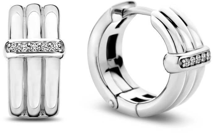 Ti Sento Ti Sento Oorbellen 7979ZI Zilver met Zirkonia Divers