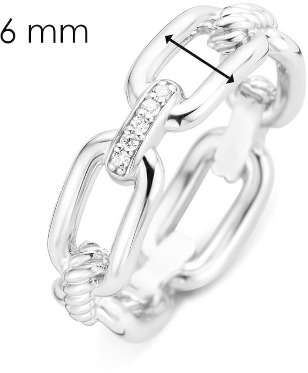 Ti Sento Ring 12206ZI/54 Zilver