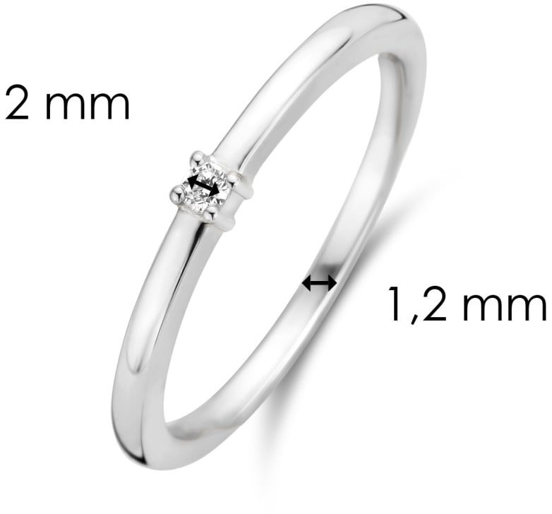 Ti Sento Ring 12210ZI/52 Zilver