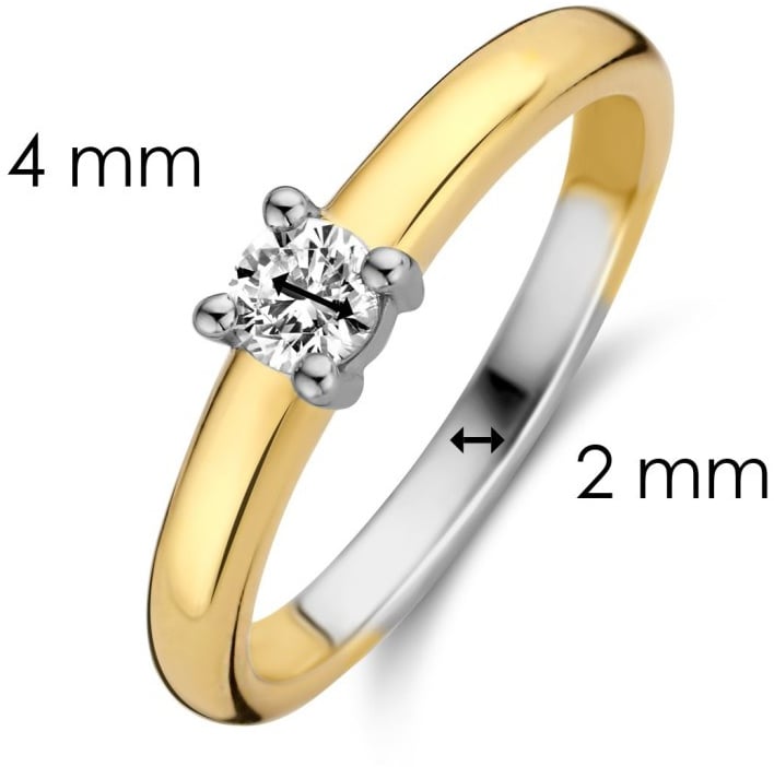 Ti Sento Ring 12212ZY/56 Goud