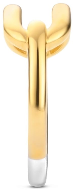 Ti Sento Ti Sento ring 12229SY/54 zilver geelgoud plated link Goud