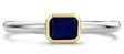 Ti Sento Ti Sento Ring 12273BY/56 Zilver met Blauwe Steen in 14k Geelgouden Zetting Zilver