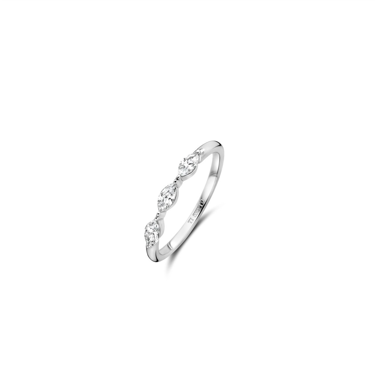 Ti Sento Ti Sento Ring 12297ZI/54 zilver met 3 zirkonia's Zilver