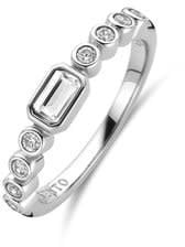 Ti Sento Ti Sento Ring 12340ZI/54 met Baquet geslepen Zirkonia Maat 54 Zilver