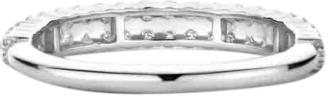 Ti Sento Ti Sento Ring 12366ZI/54 Zilver met twee banen Zirkonia Maat 54 Zilver