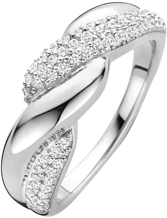 Ti Sento Ti Sento Ring 12370ZI/56 Zilver Fantasie met Zirkonia Maat 56 Zilver
