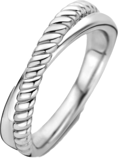 Ti Sento Ti Sento Ring 1953ST/54 Zilver Dubbele Cross Maat 54 Zilver