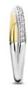 Ti Sento Ti Sento Ring 1953ZY/54 Zilver 14k Geelgouden Plating met Zirkonia Zilver