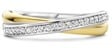 Ti Sento Ti Sento Ring 1953ZY/54 Zilver 14k Geelgouden Plating met Zirkonia Zilver