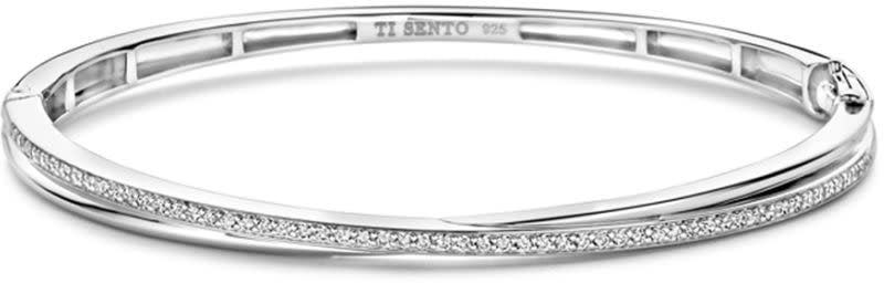 Ti Sento Ti Sento Armband 23045ZI Bangle Zilver met Zirkonia Zilver