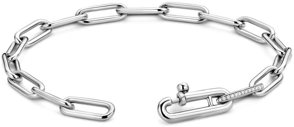 Ti Sento Ti Sento-Milano Armband 2936ZI Zilver Closed for Ever Schakel met Zirkonia Zilver