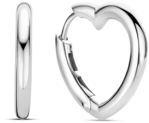 Ti Sento Ti Sento Oorbellen 7917SI Oorringen zilver hart Zilver