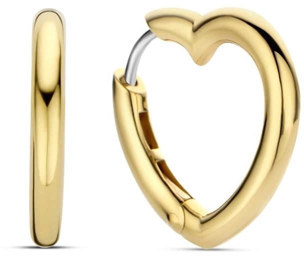 Ti Sento Ti Sento Oorbellen 7917SY oorringen verguld hart Goud