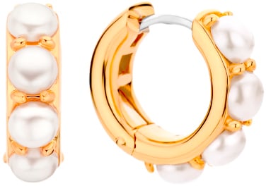 Ti Sento Ti Sento Oorbellen 7962YP Zilver met Goude Plating en Parels 16mm Goud