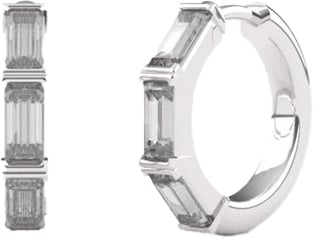 Ti Sento Ti Sento Oorbellen 7974ZI Zilver met Baquette geslepen Zirkonia Zilver