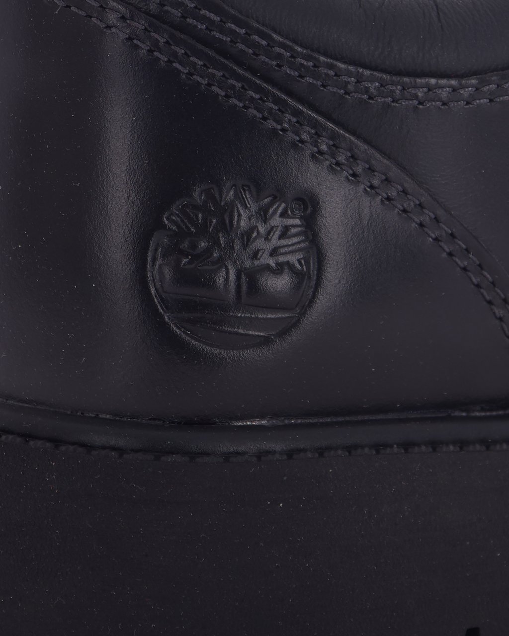 Timberland Black Full-Grain Lace-Up Shoes Zwart
