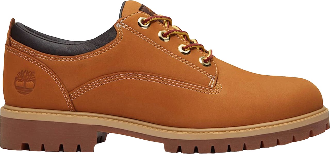 Timberland Wheat Nubuck Lace-Up Shoes Bruin