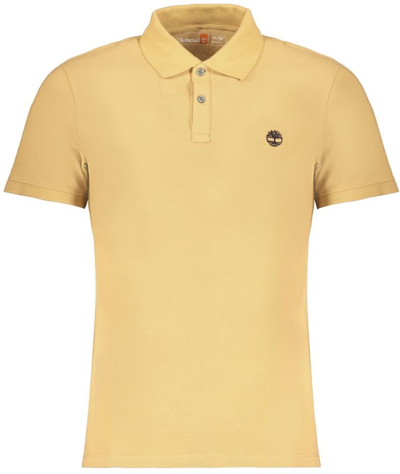 Timberland Beige Cotton Men Polo Beige