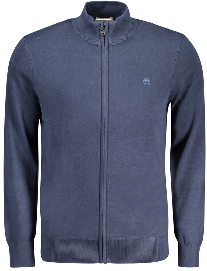 Timberland Blu Organic Cotton Mens Cardigan Blauw