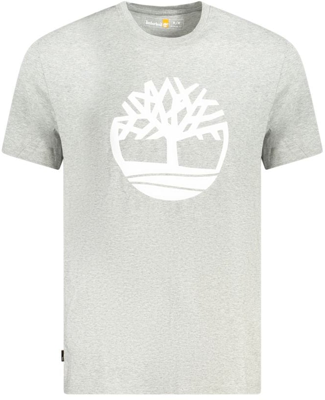 Timberland Grigio Cotton Men T-Shirt Grijs
