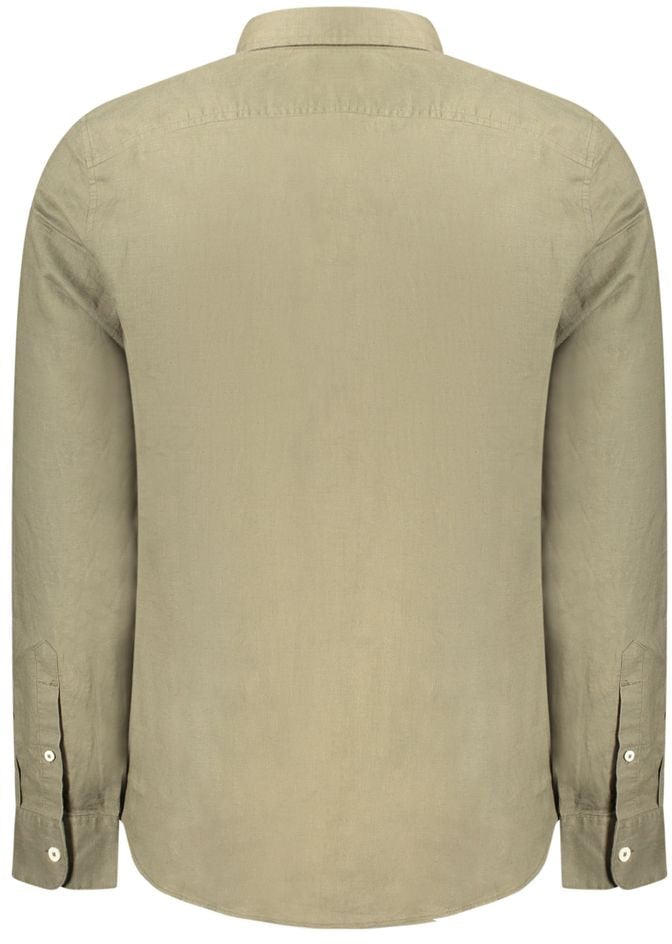 Timberland Verde Linen Men Shirt Groen