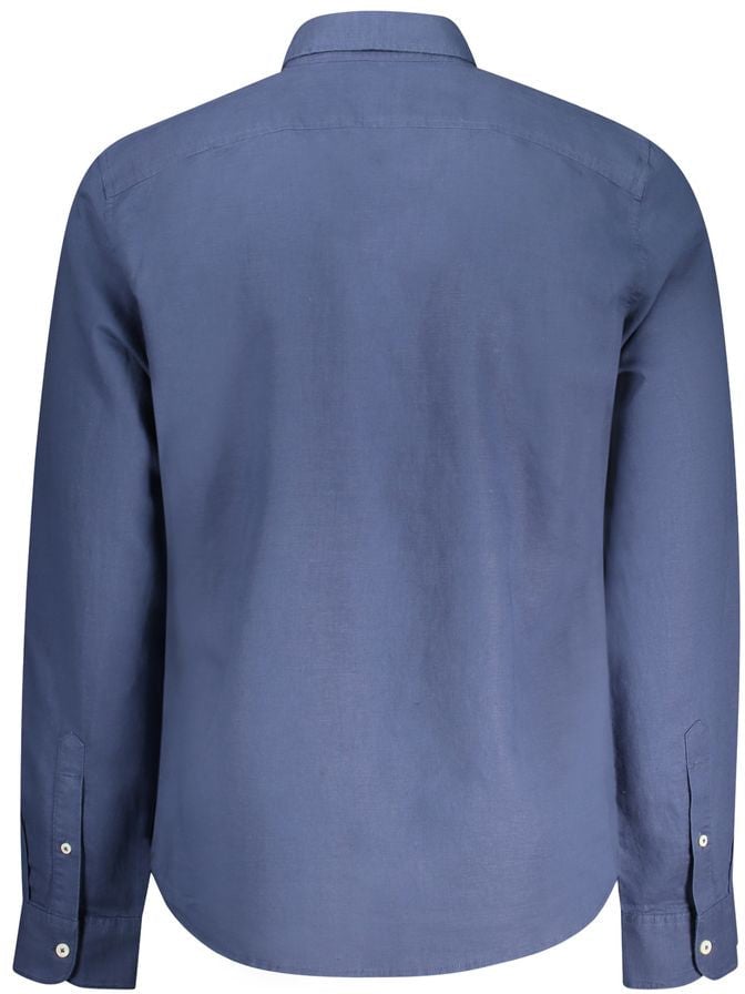 Timberland Timberland Blu Linen Men Shirt Blauw