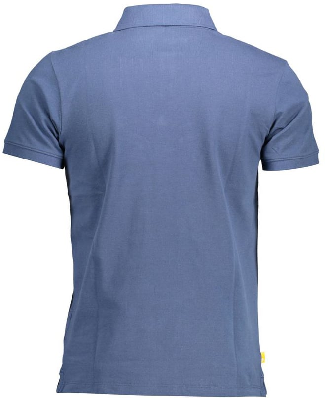 Timberland Blue Cotton Men Polo Blauw