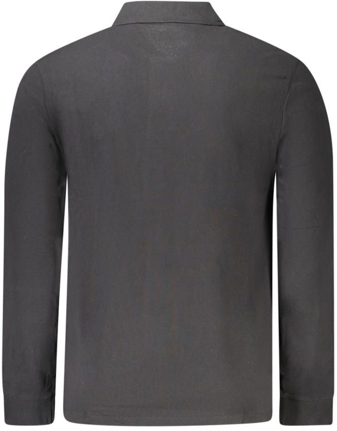 Timberland Black Cotton Men's Polo Shirt Zwart