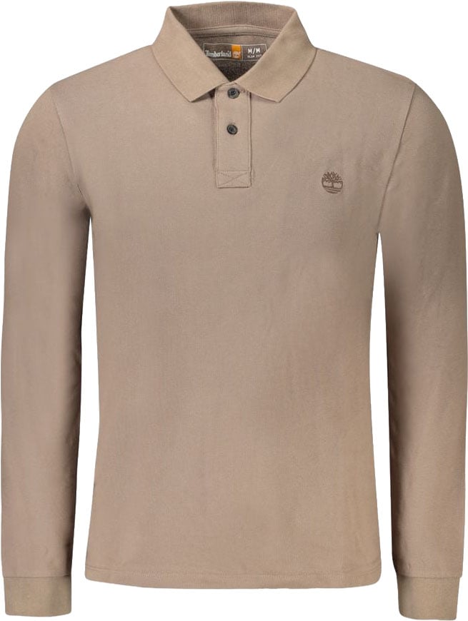 Timberland Marrone Cotton Men Polo Shirt Bruin