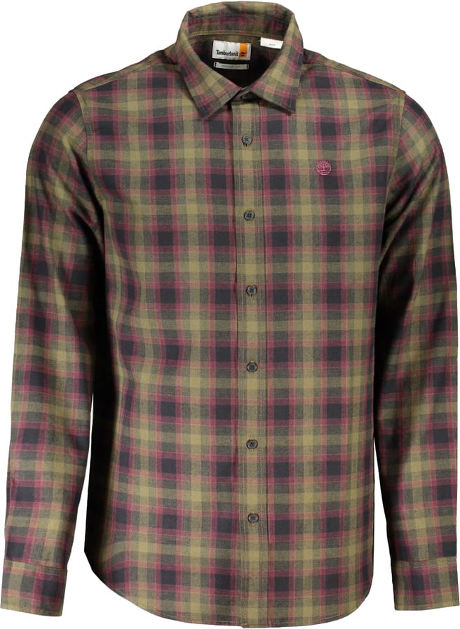 Timberland Verde Cotton Men Shirt Groen