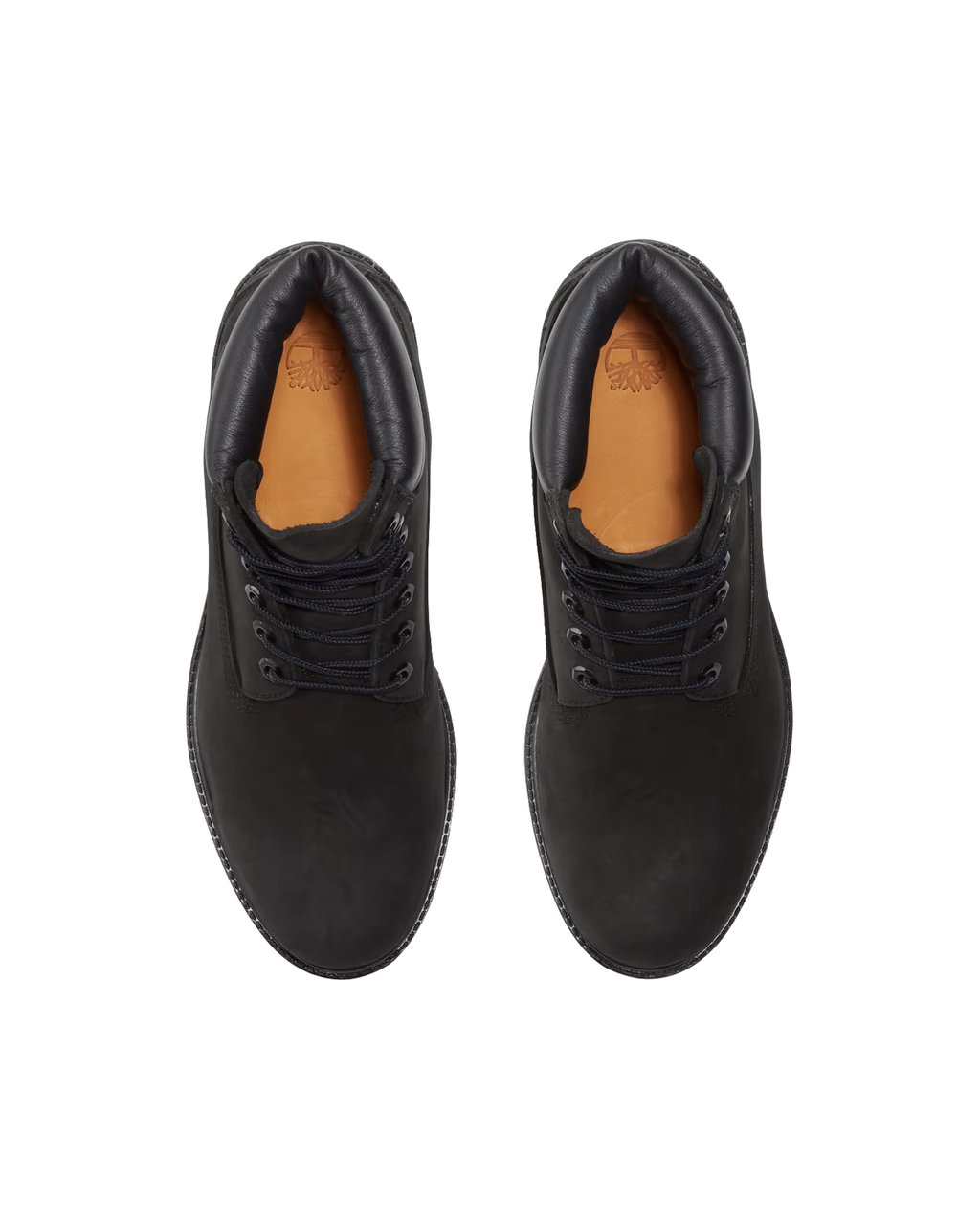 Timberland Black Premium Leather Boots Zwart