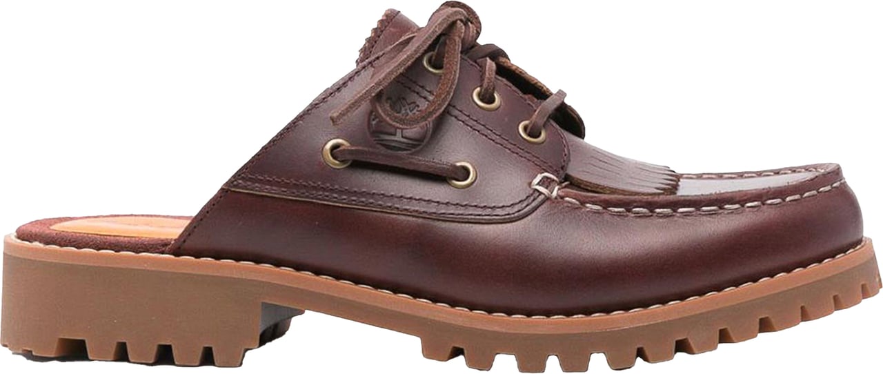 Timberland Noreen Burgundy Full-Grain Mules Bruin